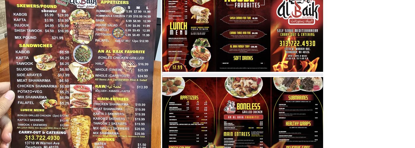 Al Baik Grill Menu