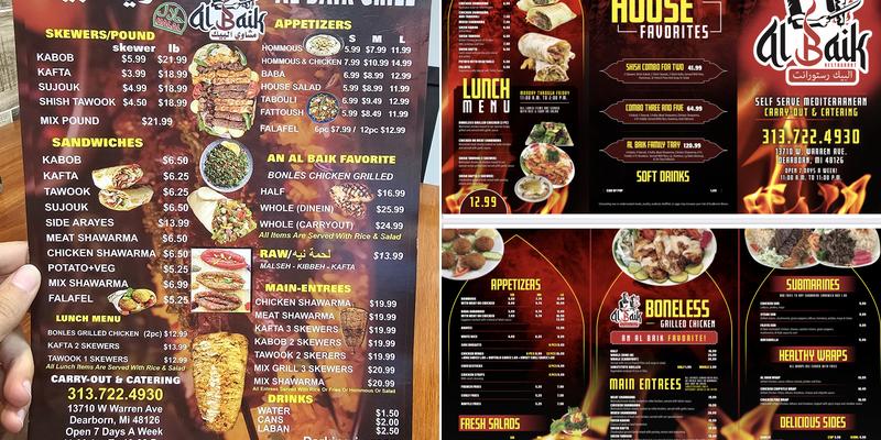 Al Baik Grill Menu