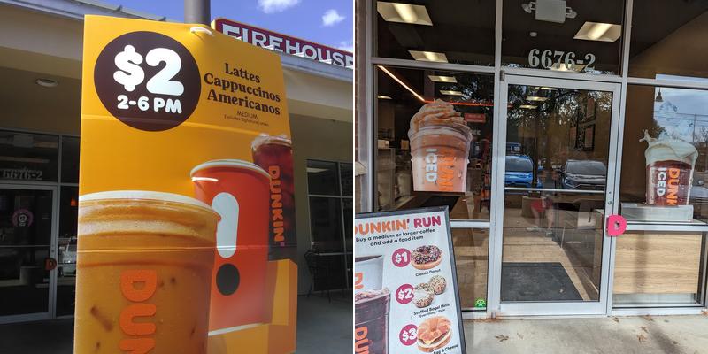 Dunkin' Menu