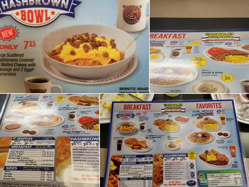 Waffle House Menu