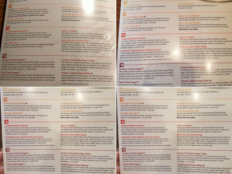 Denny's Menu