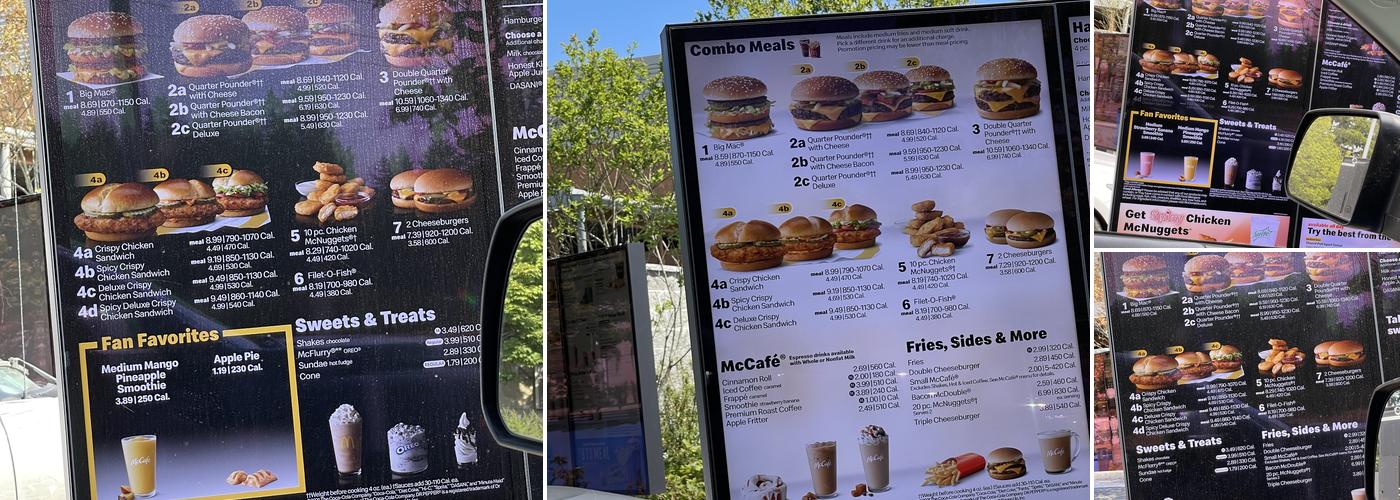 McDonald's Menu