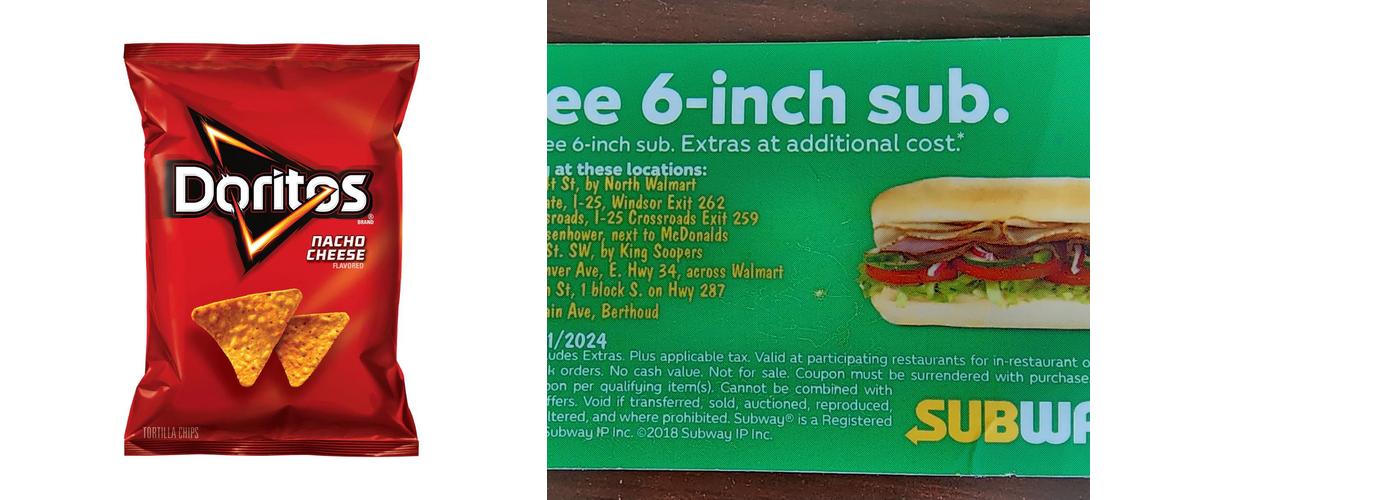 Subway Menu