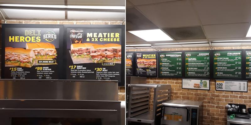 Subway Menu