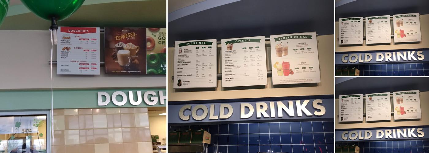 Krispy Kreme Menu