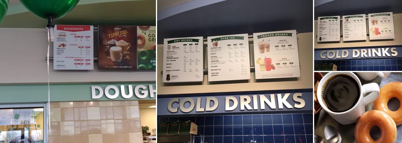 Krispy Kreme Menu