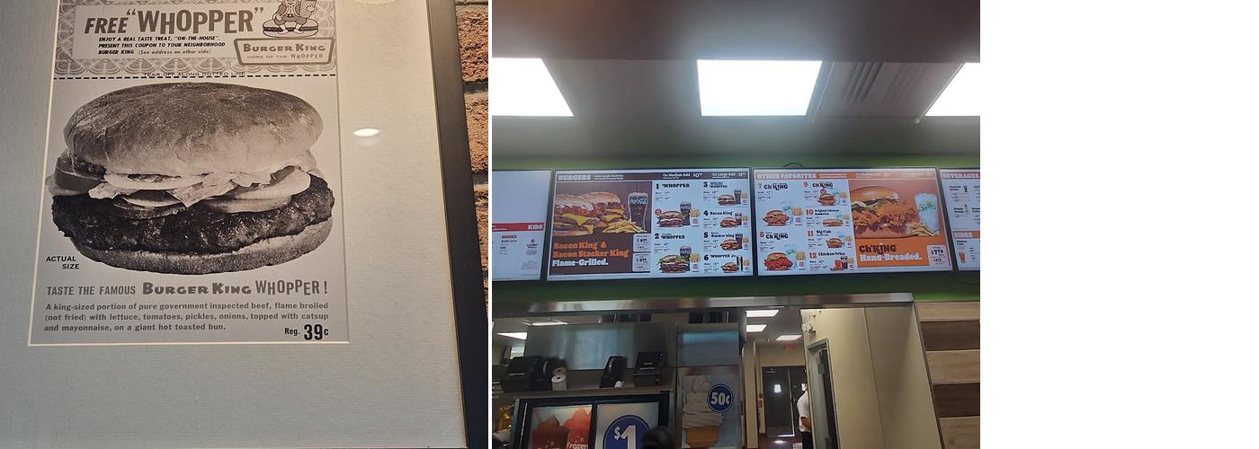 Burger King Menu