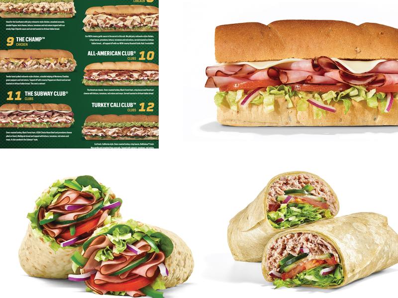 Subway Menu