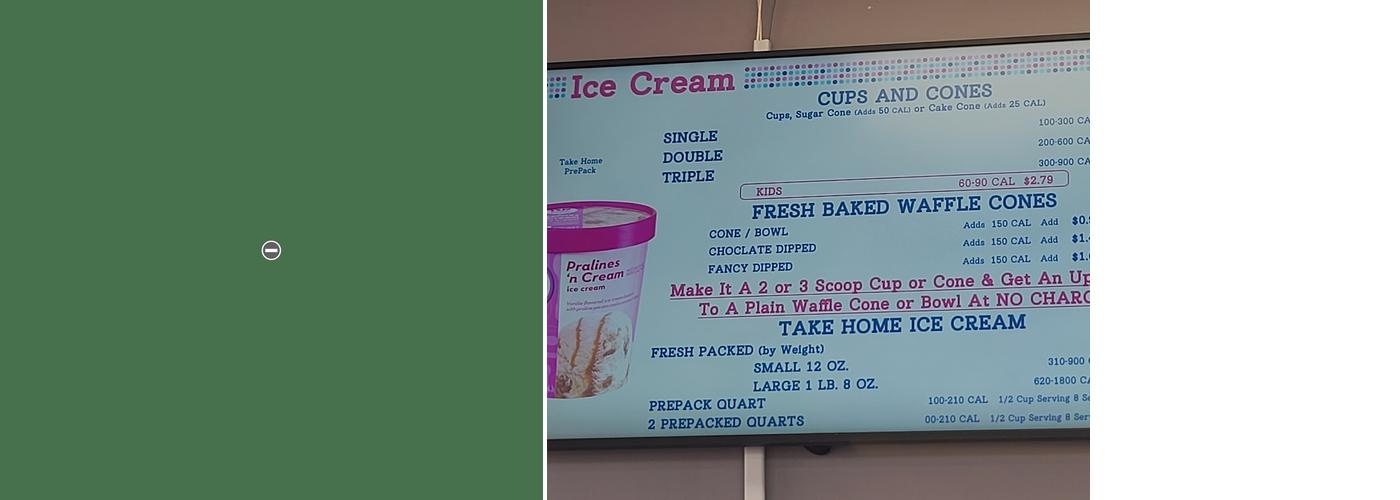 Baskin-Robbins Menu