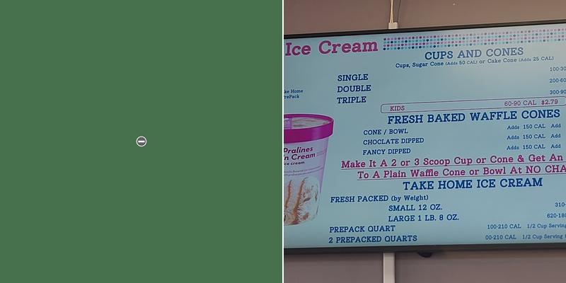 Baskin-Robbins Menu