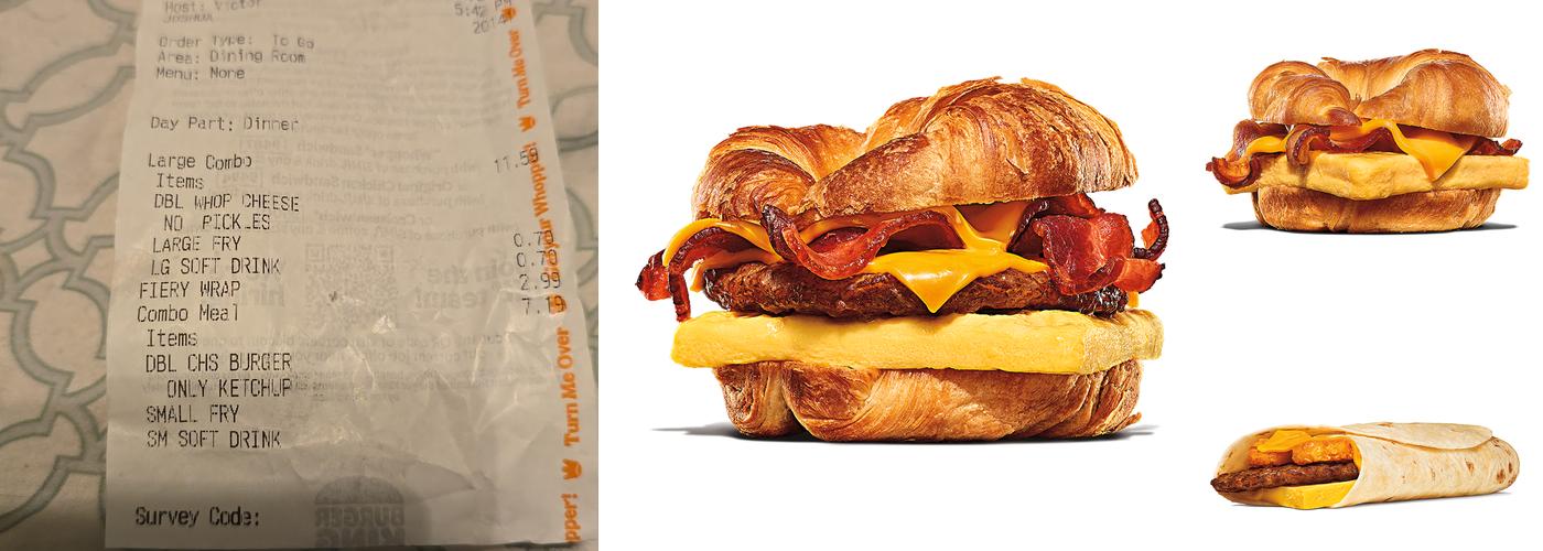 Burger King Menu