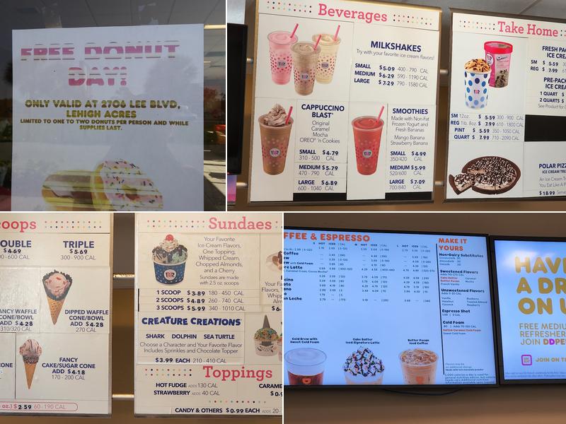 Dunkin' Menu