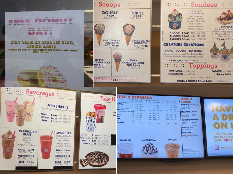 Dunkin' Menu
