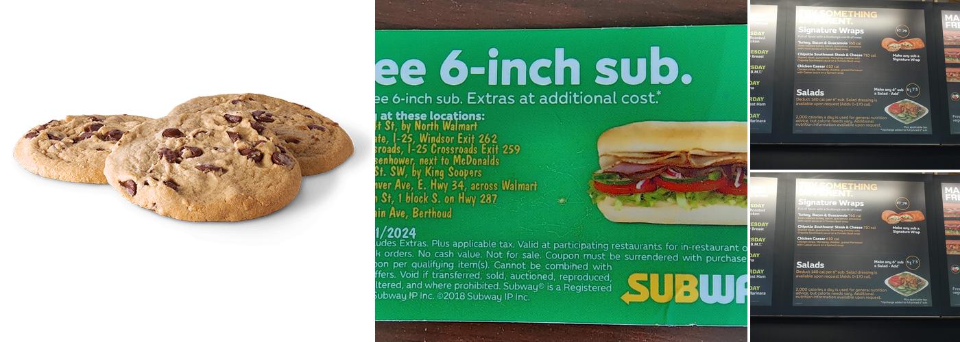 Subway Menu
