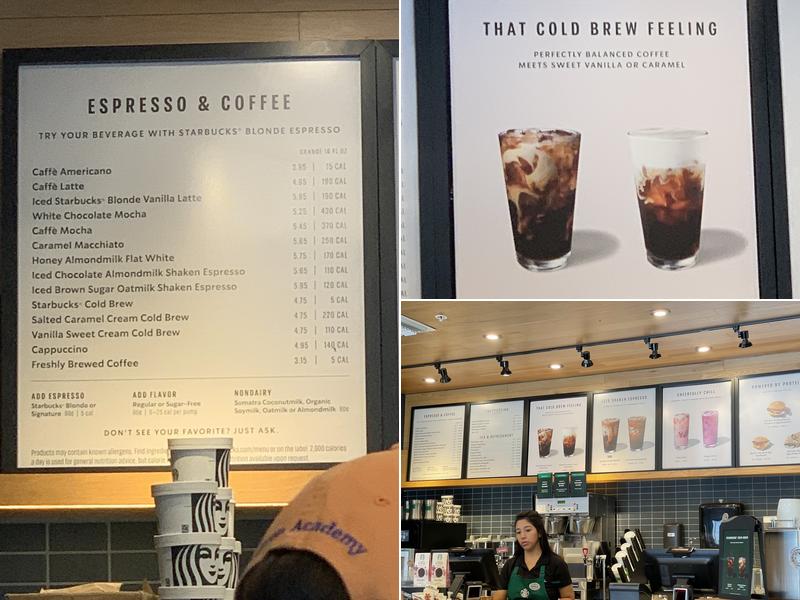 Starbucks Menu