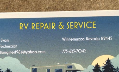 Mobile rv repair 4080 Grass Valley Rd, Winnemucca Nevada 89445