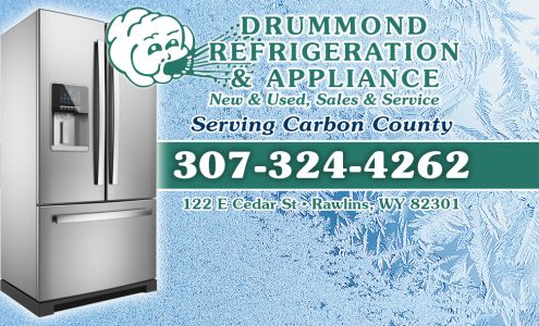 Drummond Refrigeration & Appliance 122 E Cedar St, Rawlins Wyoming 82301