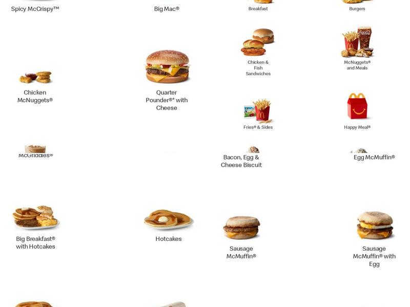 McDonald's Menu