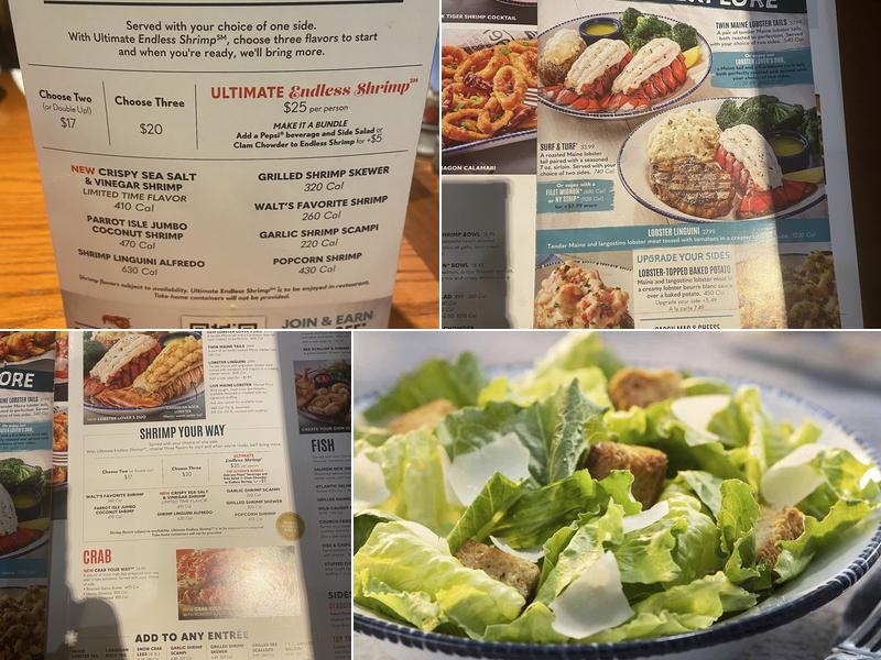 Red Lobster Menu