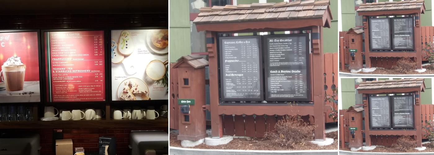 Starbucks Menu