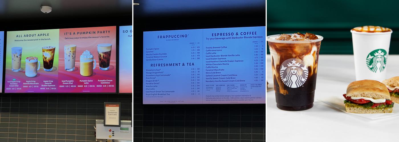 Starbucks Menu