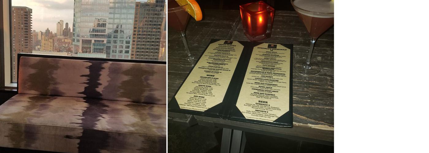 High Bar New York Menu