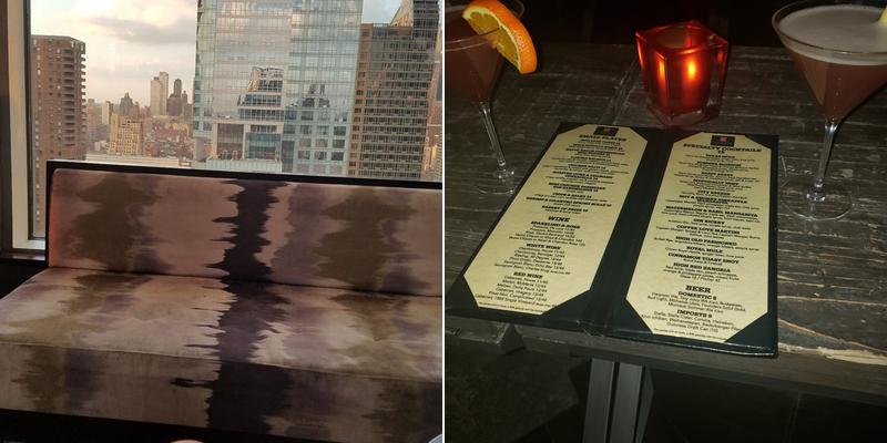 High Bar New York Menu