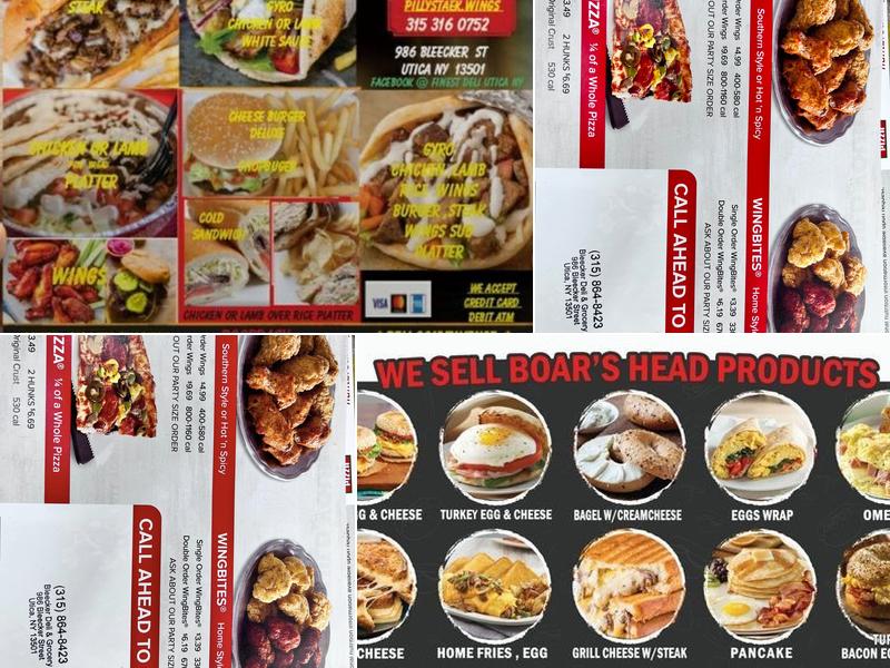 Bleecker deli grocery Menu