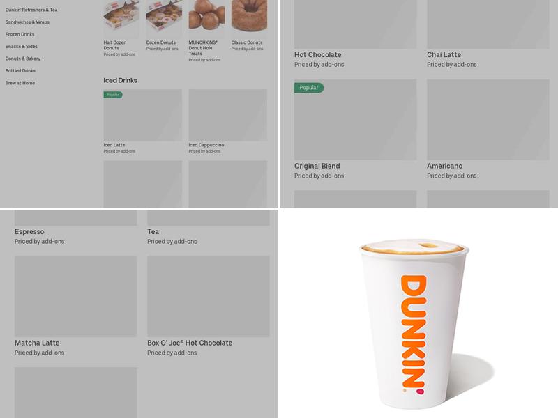 Dunkin' Menu