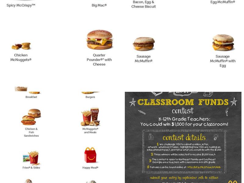 McDonald's Menu