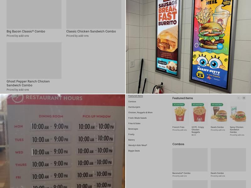 Wendy's Menu