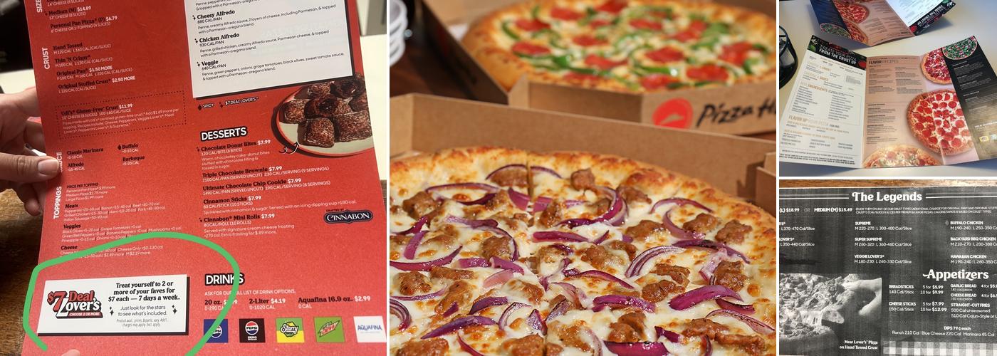 Pizza Hut Menu