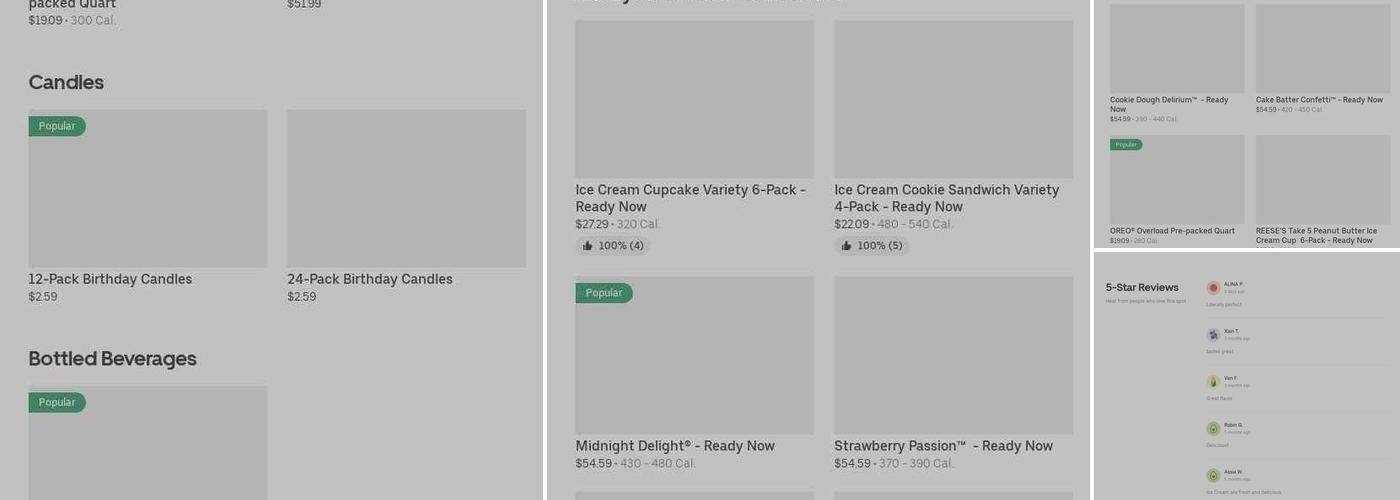 Cold Stone Creamery Menu