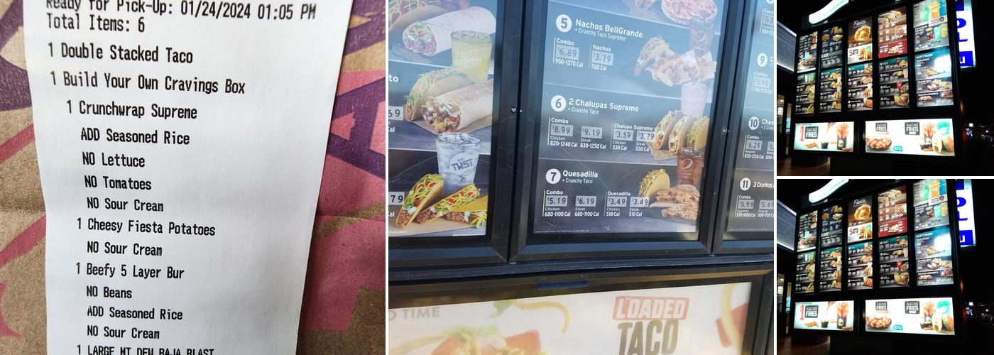 Taco Bell Menu