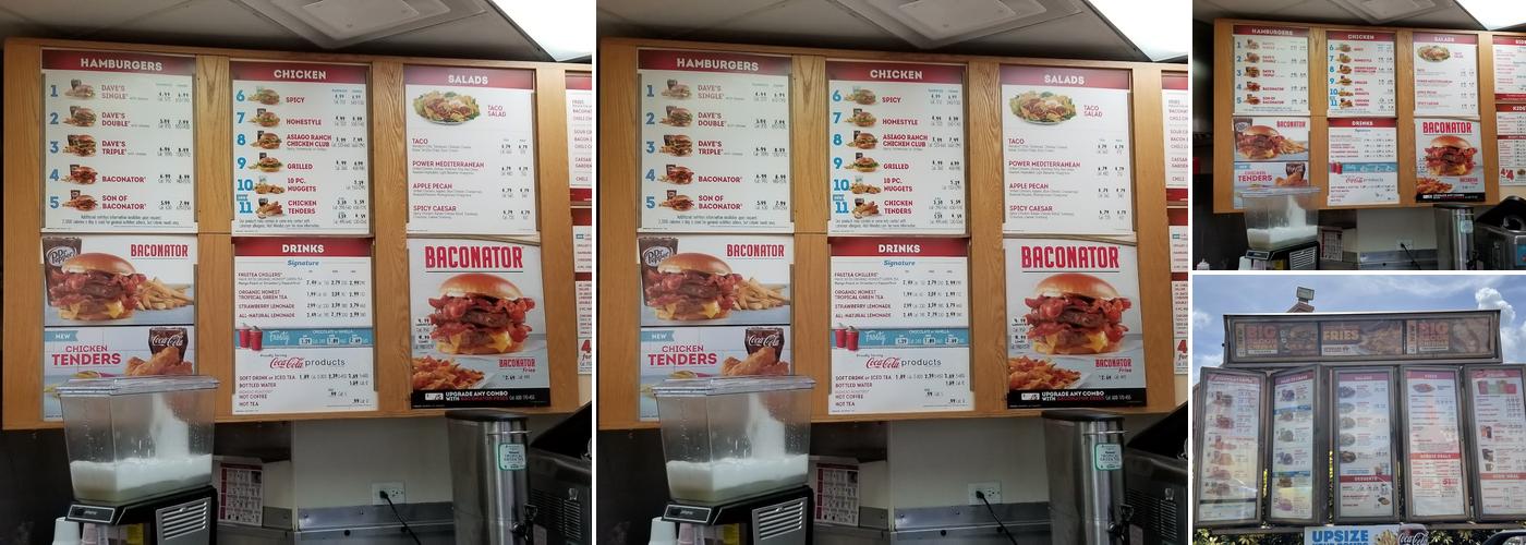 Wendy's Menu