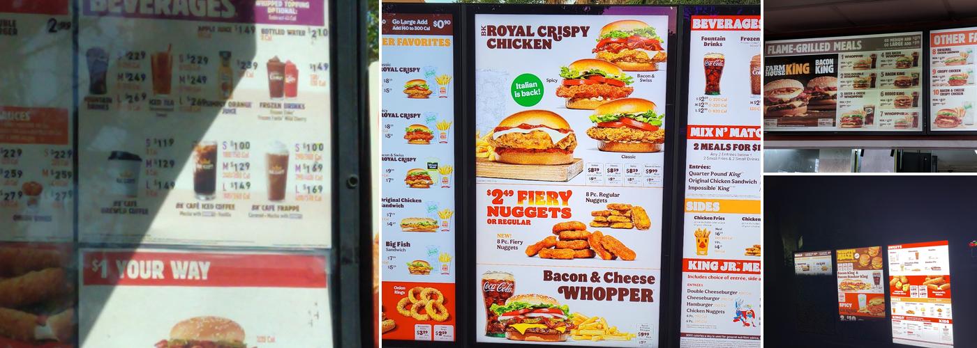 Burger King Menu