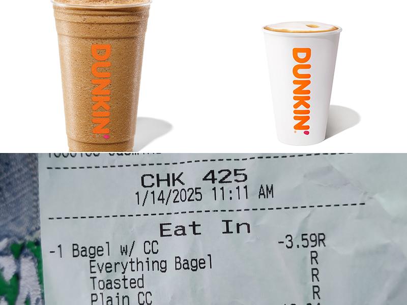 Dunkin' Menu