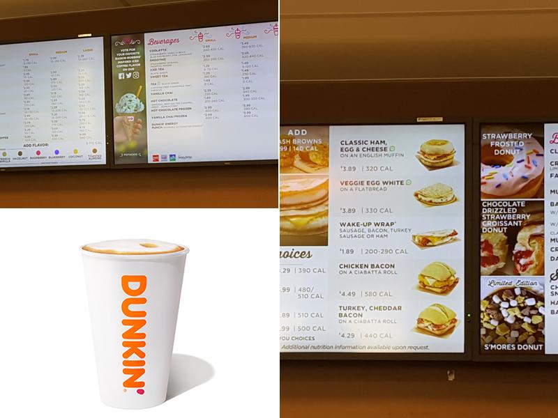 Dunkin' Menu