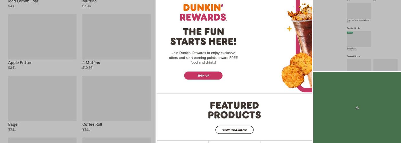 Dunkin' Menu
