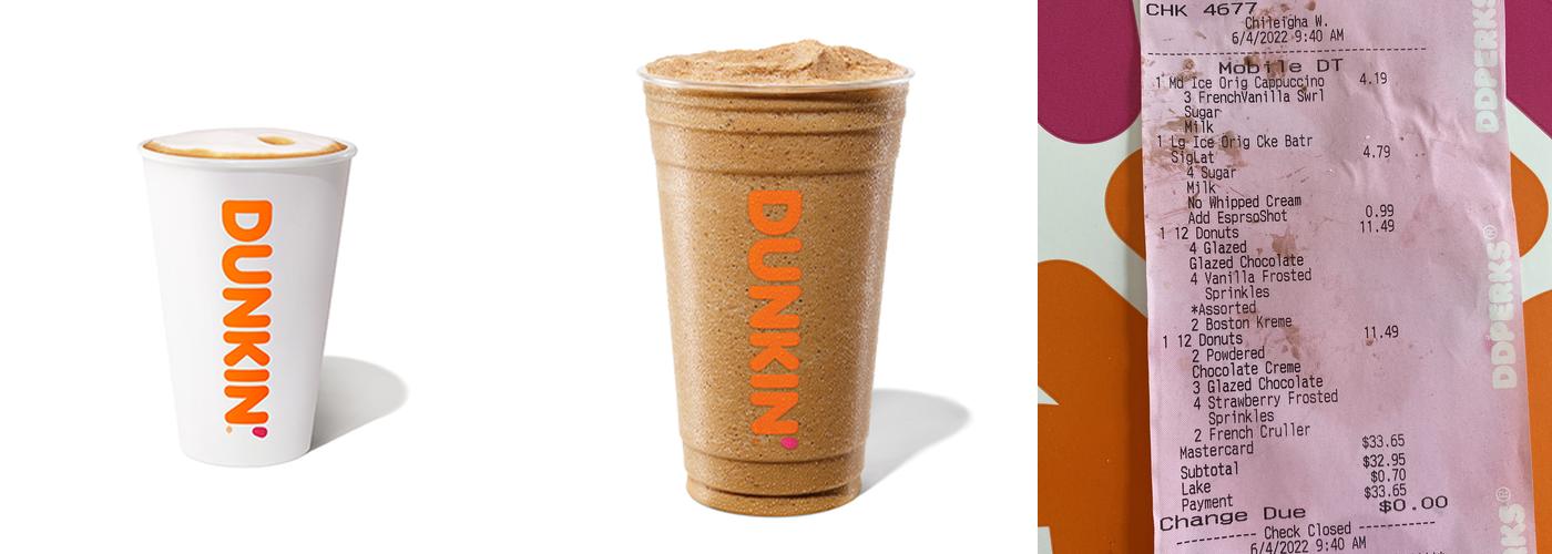 Dunkin' Menu