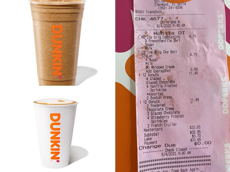 Dunkin' Menu
