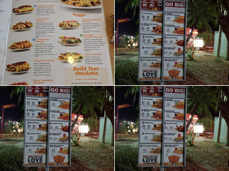 Checkers Menu
