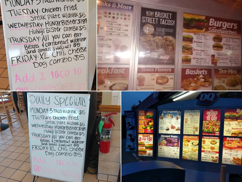 Dairy Queen Menu