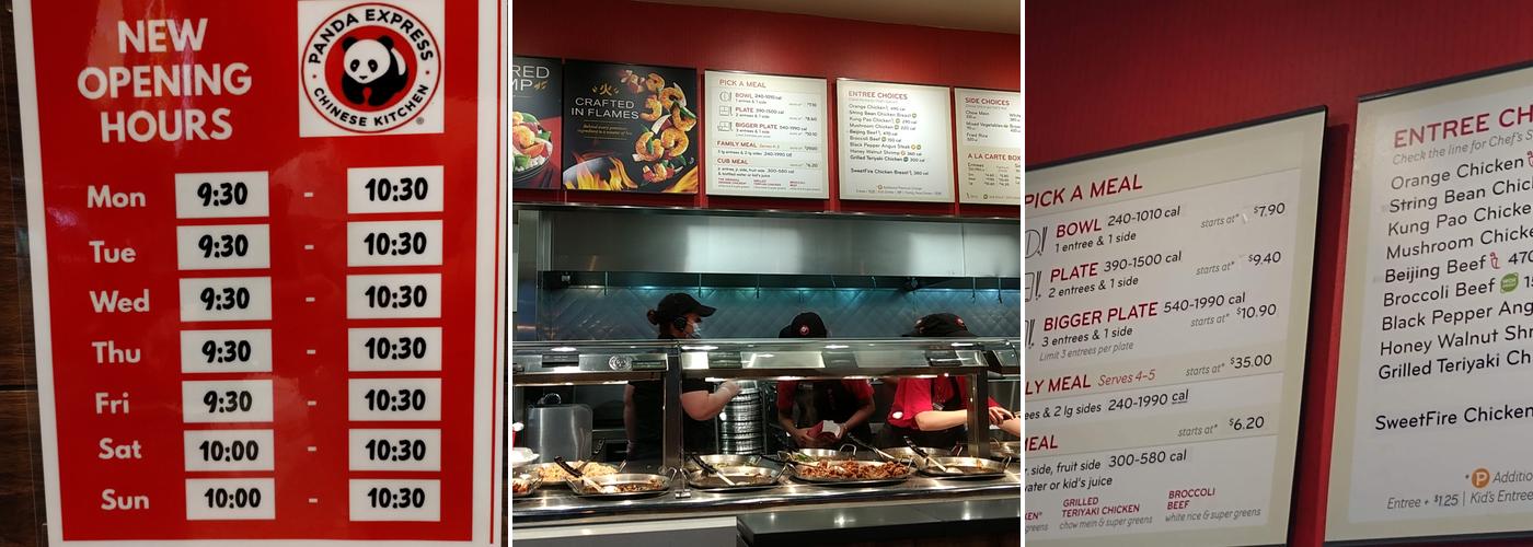 Panda Express Menu