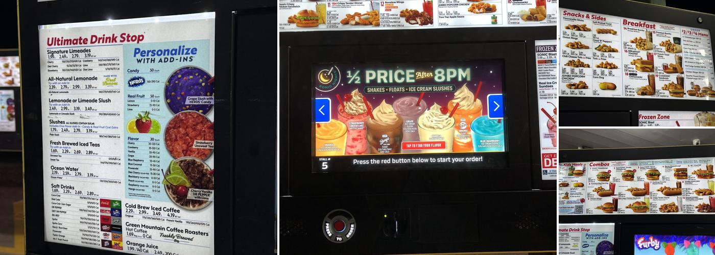 Sonic Drive-In Menu