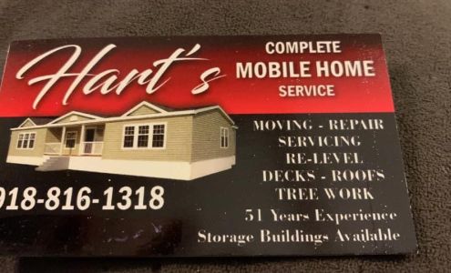 Hart's Mobile Home LLC 104 4th St, Warner Oklahoma 74469