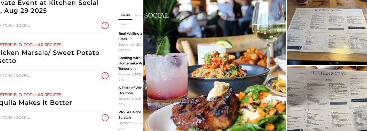 Kitchen Social Menu