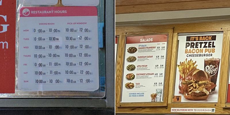 Wendy's Menu