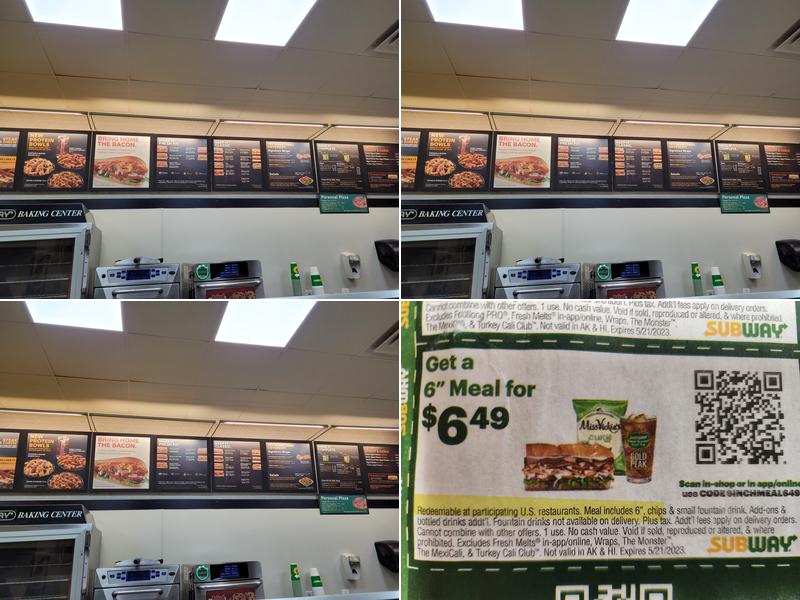 Subway Menu