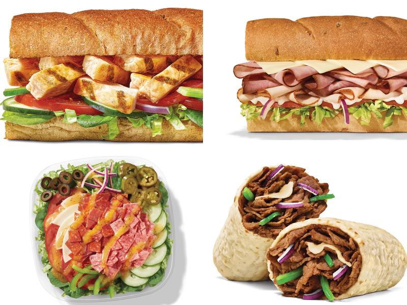 Subway Menu